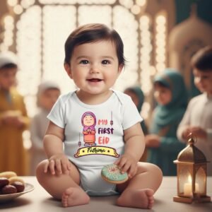 Ramzan Special Name Print Baby Romper