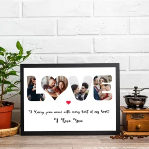 Personalized Wedding Frame for Couple Photo Gift.